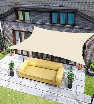 Sunnylaxx 4x5m Impermeable Toldo Vela de Sombra, R
