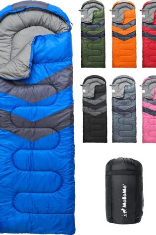 MalloMe Sacos de dormir para adultos para clima