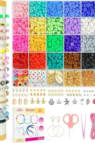 Dowsabel Kit de fabricación de pulseras de cuentas