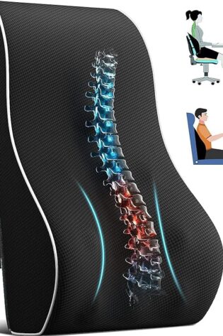 Almohada de apoyo lumbar para silla de oficina,