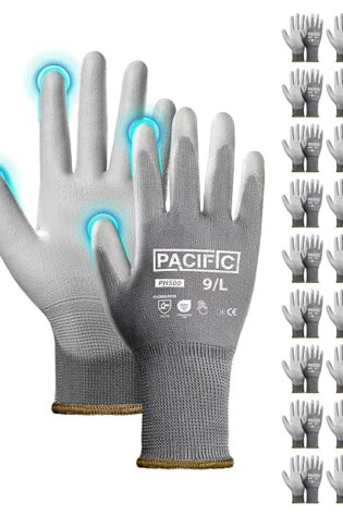 PACIFIC 18 pares de guantes de seguridad con