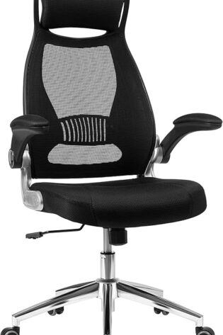 SONGMICS OBN86BK Silla Oficina Ergonómica Malla