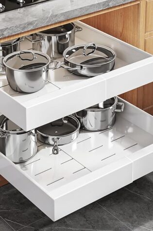 Juego de 2 organizadores extensibles y deslizan...