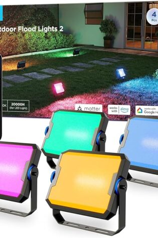 Govee Luces de inundación para exteriores, 2 luces