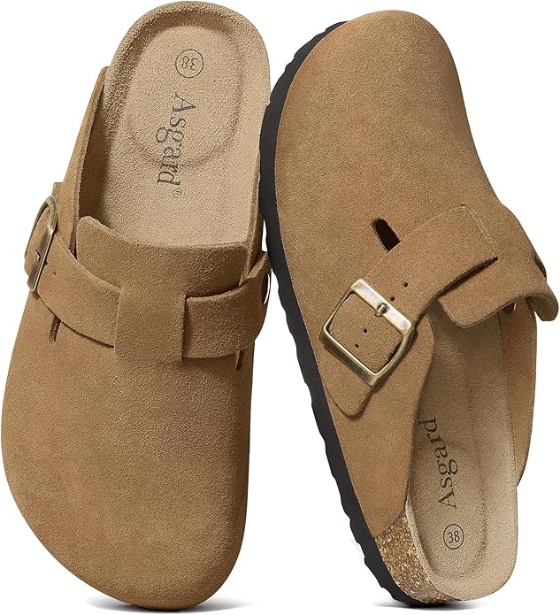 Asgard Zuecos de gamuza genuina para mujeres y Otros Ofertas Outlet Asgard Zuecos de gamuza genuina para mujeres y