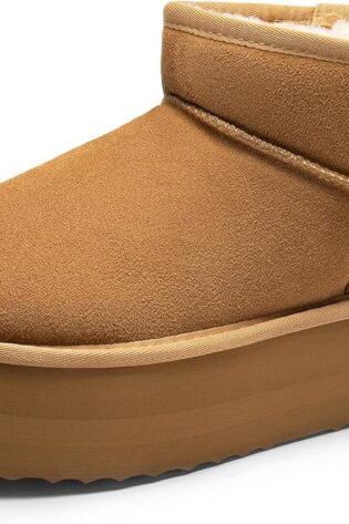 DREAM PAIRS - Botas de nieve de plataforma