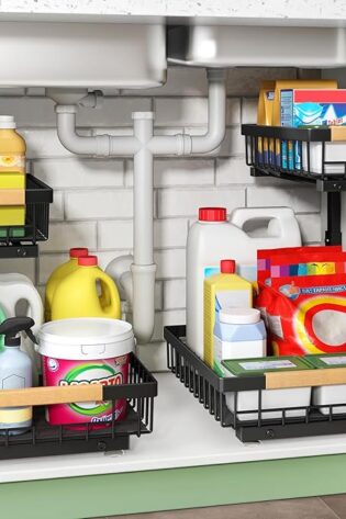 Organizador para debajo del fregadero, 2 paquet...