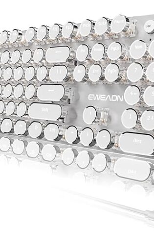 EWEADN - Teclado mecánico para juegos estilo má...