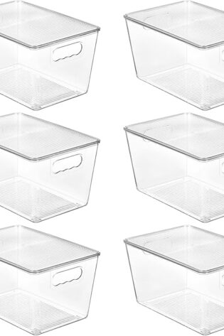 Vtopmart - Paquete de 6 cajas de almacenamiento