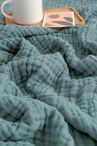 EMME - Manta de muselina 100% algodón, transpir...