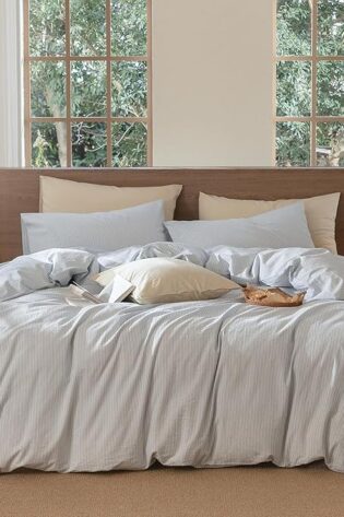 MooMee - Juego de funda de edredón, 100%