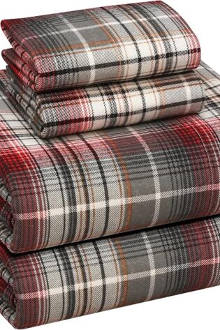 RUVANTI - Sábanas de franela 100% algodón doble