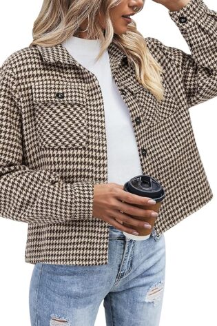 Zeagoo Shacket de franela para mujer, chaqueta ...