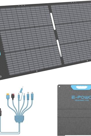 Panel solar portátil de 110 W para estación