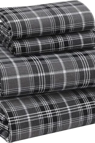 RUVANTI - Sábanas de franela 100% algodón doble