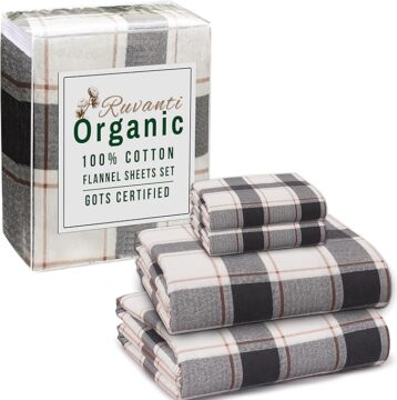 RUVANTI Sábanas de franela tamaño King –… 50.95€