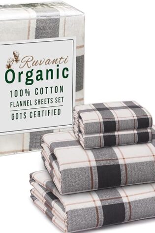 RUVANTI Sábanas de franela tamaño King – Certif...