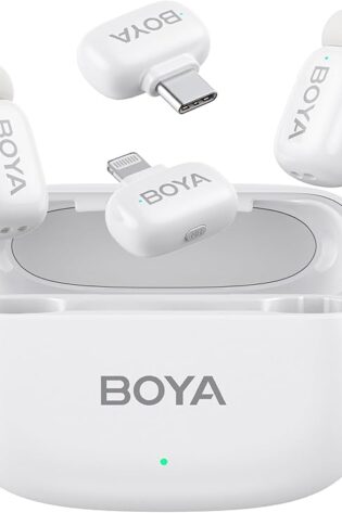 BOYA Mini micrófono inalámbrico para iPhone/And...