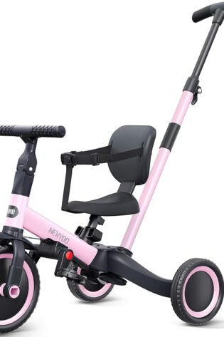 newyoo Triciclo para niños pequeños, bicicleta ...