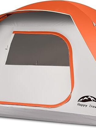 Happy Travel Camping Tent, 4/6 Person Dome Tents