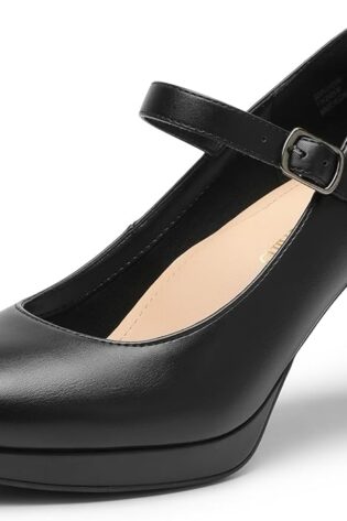 DREAM PAIRS Zapatos de tacón alto clásicos para