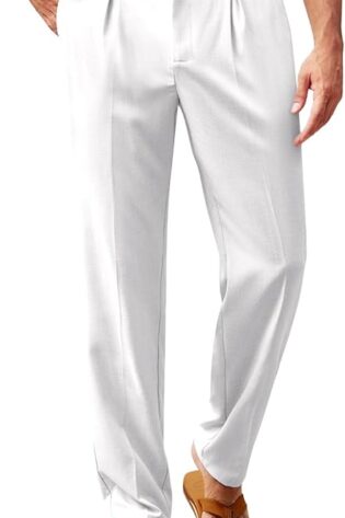Runcati Pantalones casuales para hombre, cintur...