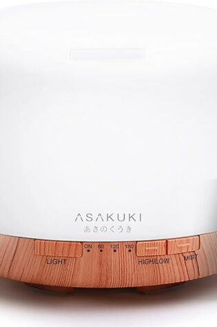 ASAKUKI - Difusor de aceites esenciales con con...