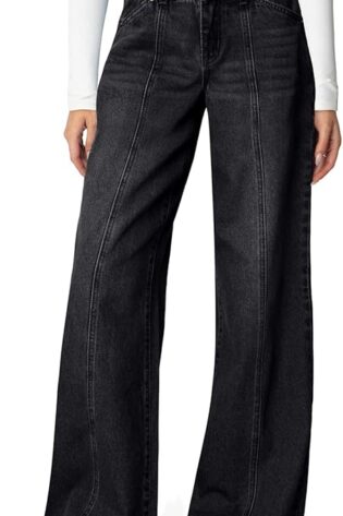 Sidefeel Jeans de pierna ancha para mujer, de