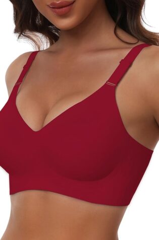 HORISUN Cómodo sujetador sin costuras de cobert...