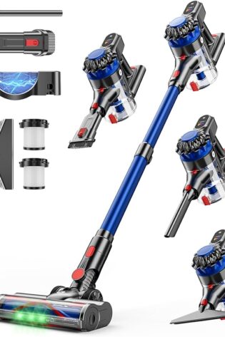 Aspiradora inalámbrica, aspiradora de 500 W/40 ...