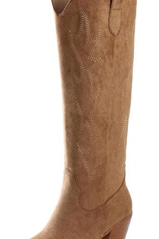 iiimmu - Botas vaqueras para mujer, altas, hasta