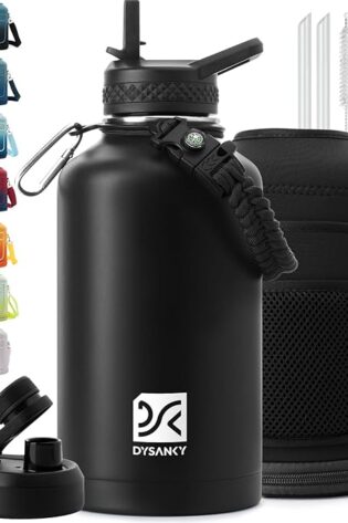 Botella de agua aislada al vacío, de acero