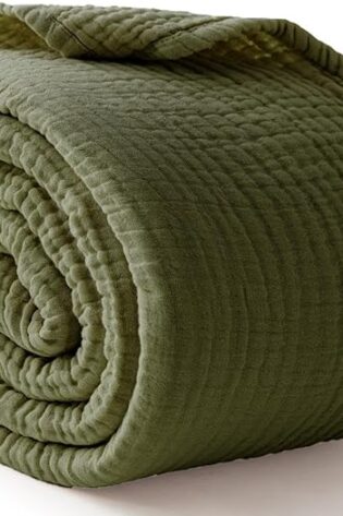 Manta de muselina 100% algodón, tamaño Queen de