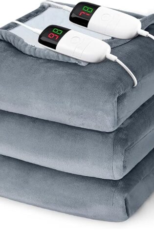 Manta eléctrica calefactora tamaño queen, 84 x 90