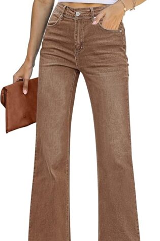 GRAPENT - Jeans acampanados para mujer, de cintura