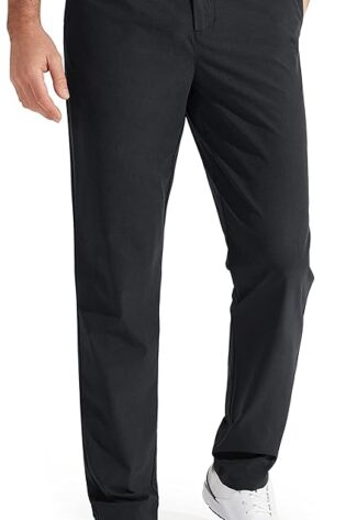 Libin - Pantalones de golf para hombre, elásticos,