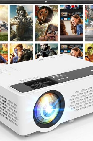 TMY Mini proyector, proyector Bluetooth mejorad...