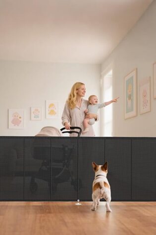 Puertas retráctiles para bebés de 120 pulgadas de