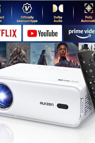 Aurzen EAZZE - Proyector inteligente D1 con WiFi