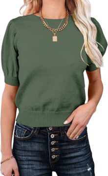 Suéter de manga corta abombada... -17% 4 Suéter de manga corta abombada... -17%