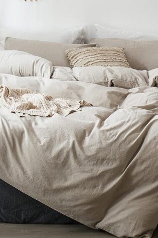 MooMee - Juego de funda de edredón, 100%