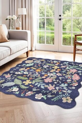 Alfombra cuadrada floral para la familia: lavab...