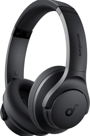 Soundcore Q20i Cascos Inalámbricos Bluetooth con Cancelación de Ruido Activa Híbrida by Anker, Reproducción ANC 40 Horas, Hi-Res Audio, Personalización vía App, Modo Transparencia, Graves Profundos