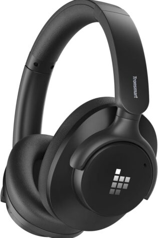 Tronsmart Q20S Cascos Inalámbricos Cancelación de Ruido Activa Híbrida con Varios Modos, Sonido Hi-Res Audio, 60H Reproducción, Control de App, Ajuste Cómodo, Wireless Auriculares con Micrófono