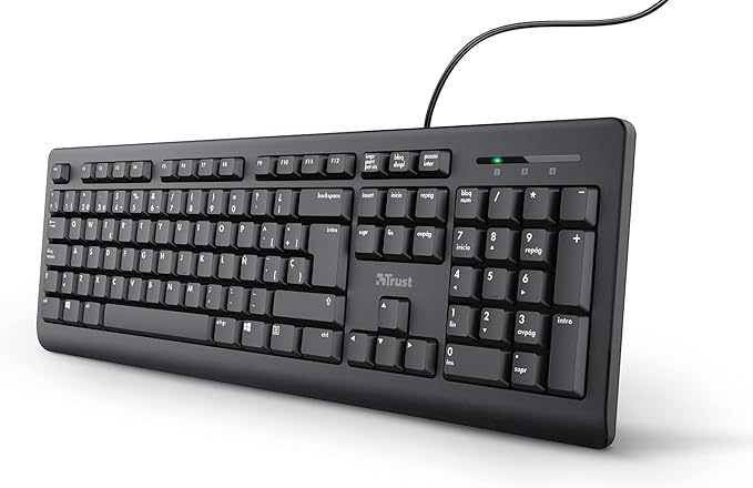 Teclado Trust Taro - El Mejor Teclado QWERTY Español para tu Ordenador Portátil o PC