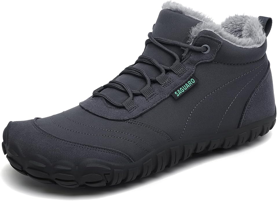 Descubre el secreto para mantener tus pies calientes y cálidos en invierno con SAGUARO Barefoot Botas Invierno Cálido Botines Nieve pour Hombre Mujer Gr.36-48