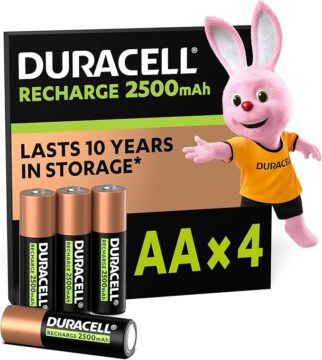 Optimiza tu Equipo con Pilas Duracell Recargables AA – 2500 mAh NiMH