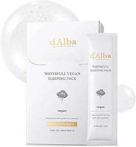 d’Alba Paquete de Mascarilla Nocturna Vegana con Trufa Blanca Italiana, Sérum