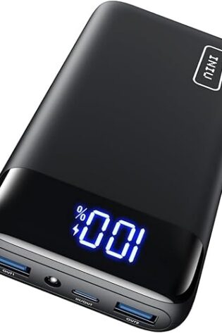INIU Power Bank, 22.5W 20000mAh Bateria Externa Carga Rapida, Bateria Portatil PD3.0 QC4.0, Powerbank USB C Input & Output Compatible con iPhone 17 16 15 14 13 12 Pro MAX Mini Samsung Xiaomi Huawei