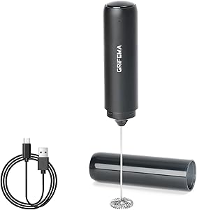 GRIFEMA Espumador de Leche USB Recargable Batidor de Leche Espuma electrico,